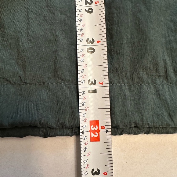 Vintage 90s Champion 2XL Jacket Green Nylon Windbreaker Pullover Drawstring - Picture 10 of 10